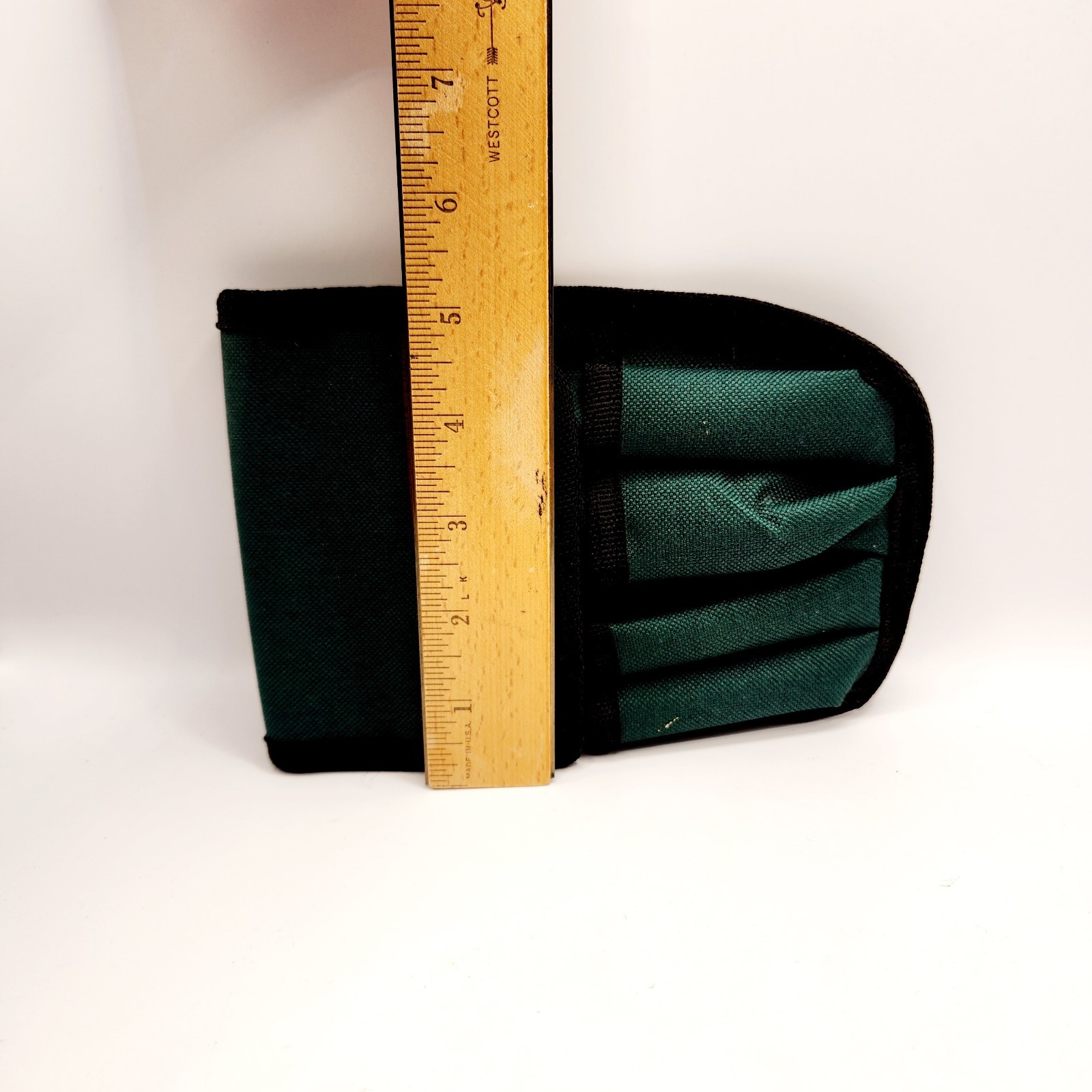 Utility Tool Belt Pouch Sheffield Brand 8 Compartments Green Black Work