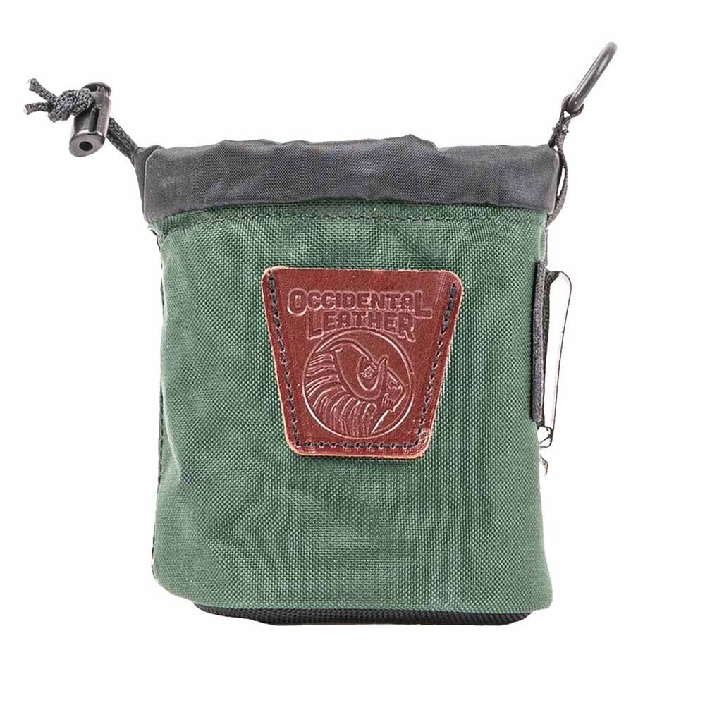 Occidental Leather 8551 Oxy Pro Pouch Small Green 5in Dia x 6in Tool Pouch