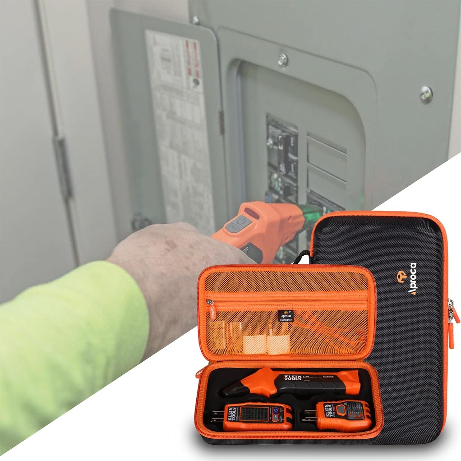 Aproca Case for Klein Tools ET310 Circuit Breaker Finder Storage Bag Black