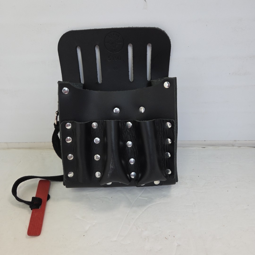 Klein Tools 5190 Leather 10-Pocket Tool Pouch – Ultimate Organizer Electrician’s