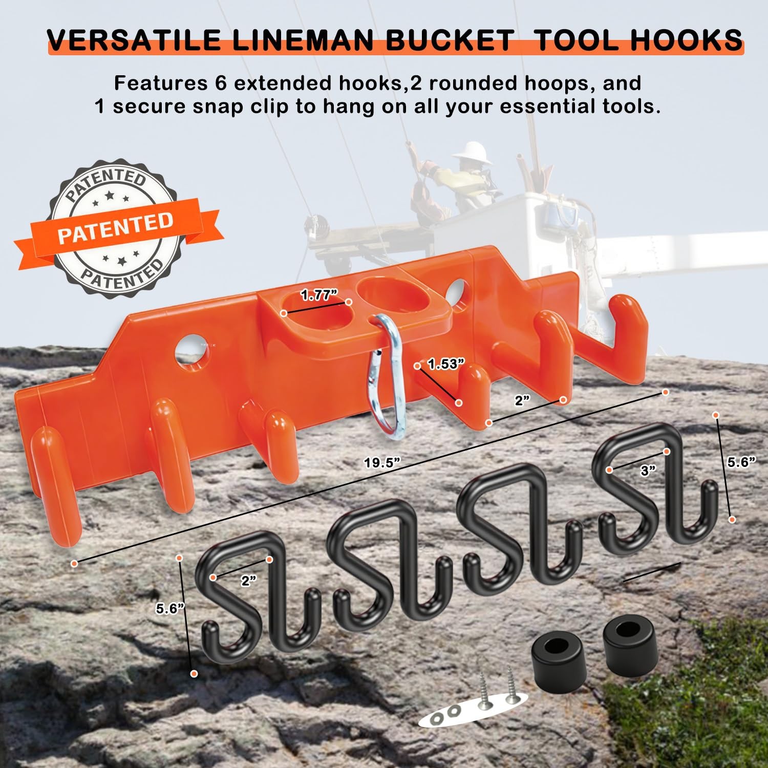 Keaiomo Lineman Tool Board, Bucket Truck Hook Organizer, Bucket Truck Accesso…