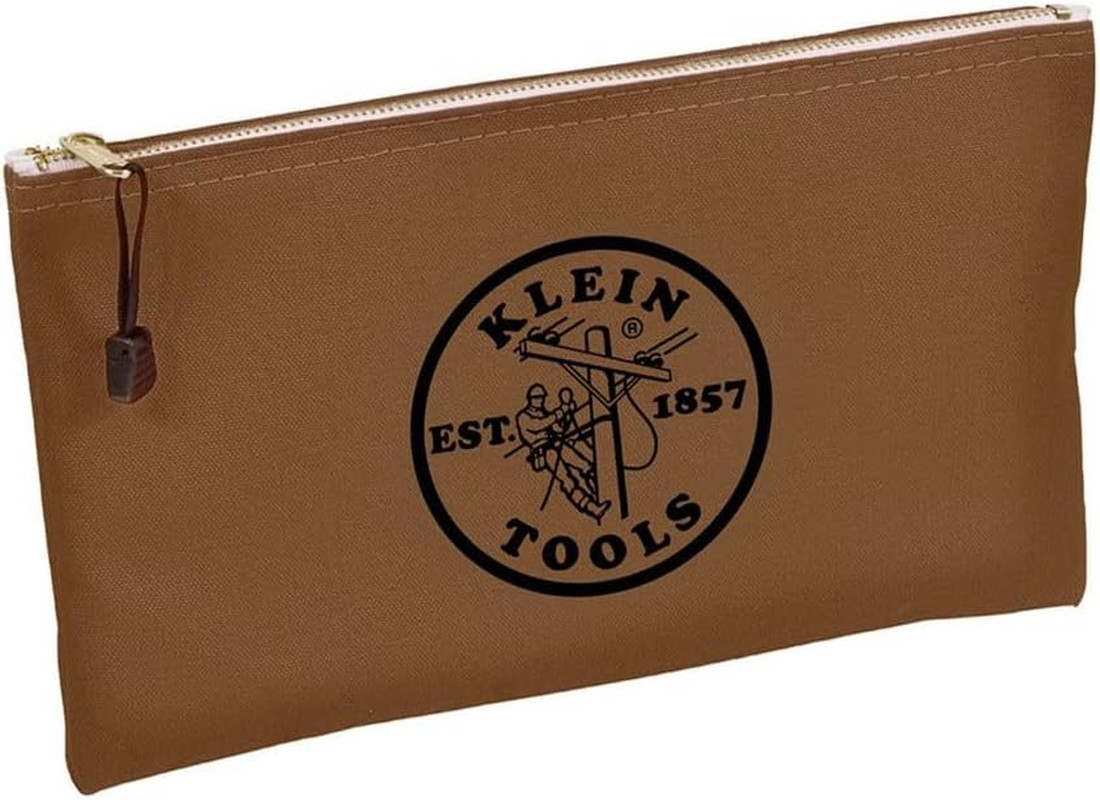 5141 Zipper Tool Bag, Tool Pouch, Bank Deposit Canvas Utility Bag, 12.5 X 7-Inch