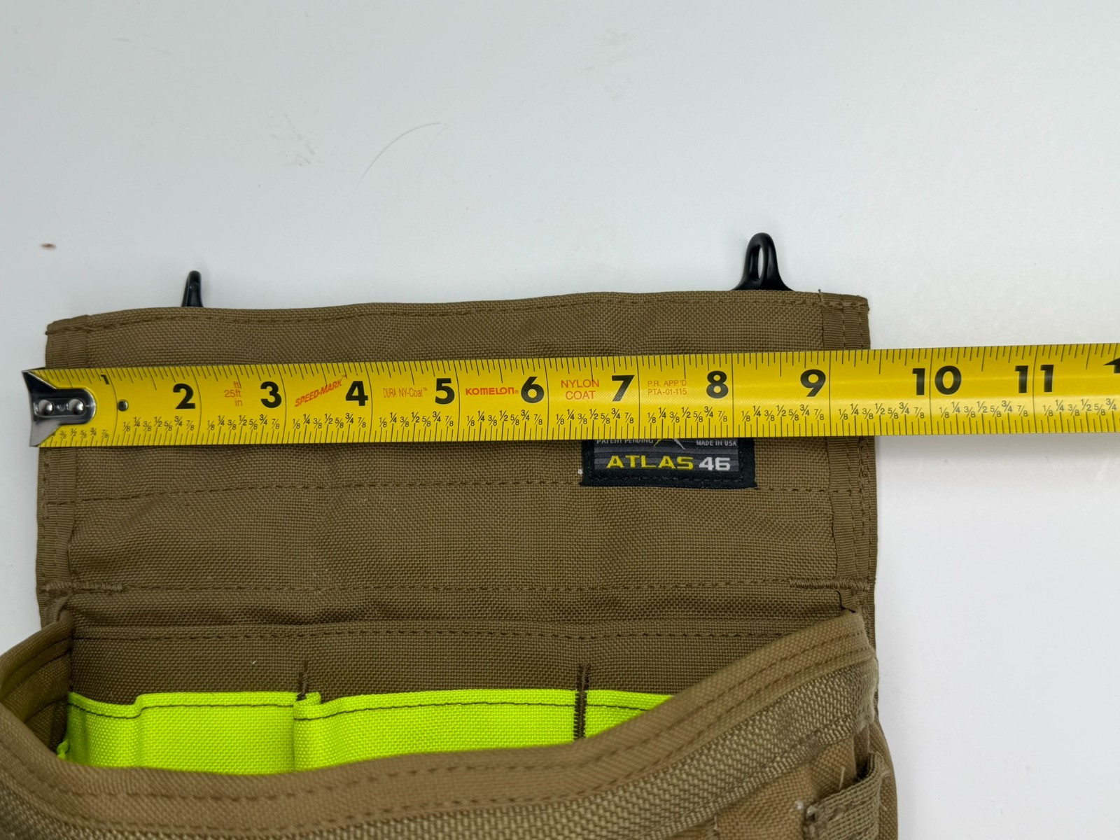 Atlas 46 AIMS Professional Technician Tool Pouch High Vis Interior Coyote Brown