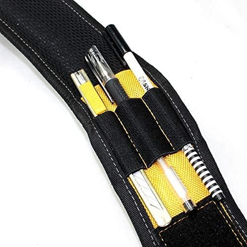 Magnetic Tool Belt Suspenders with Magnetic Wristband for Work Belt Padded Suspe