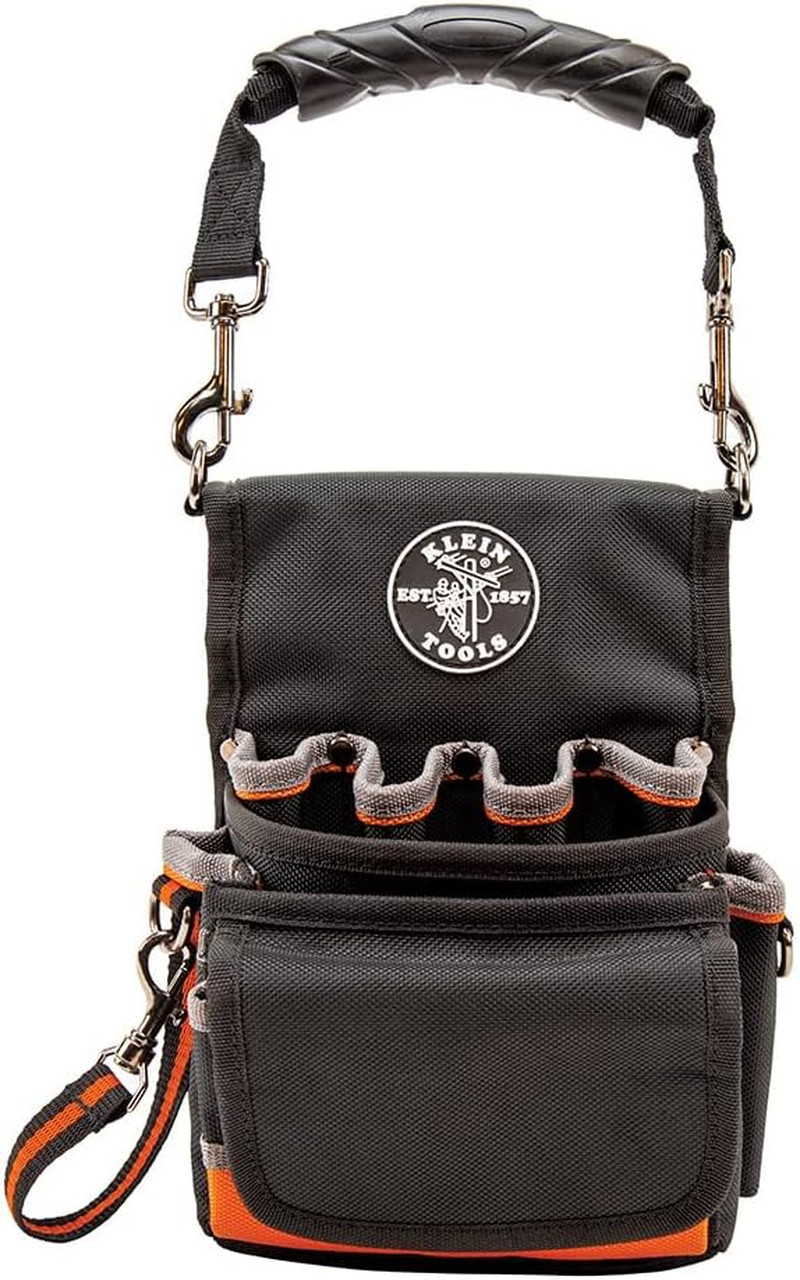 Klein Tools 5242 Tool Pouch, Tradesman Pro Tool Pouch with Electrical Tape Thong