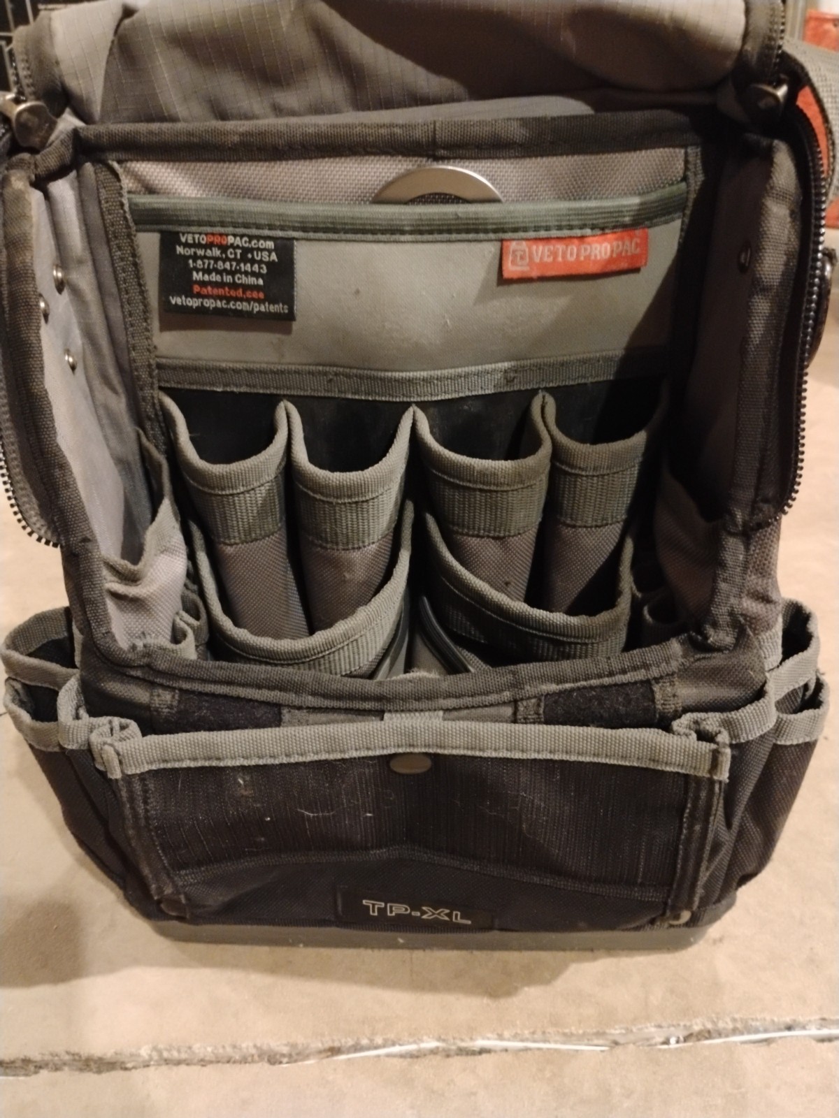 Veto Pro Pac TP-XL Tool Bag With Bonus Klein Tools 5141 & 5139 Canvas Pouch
