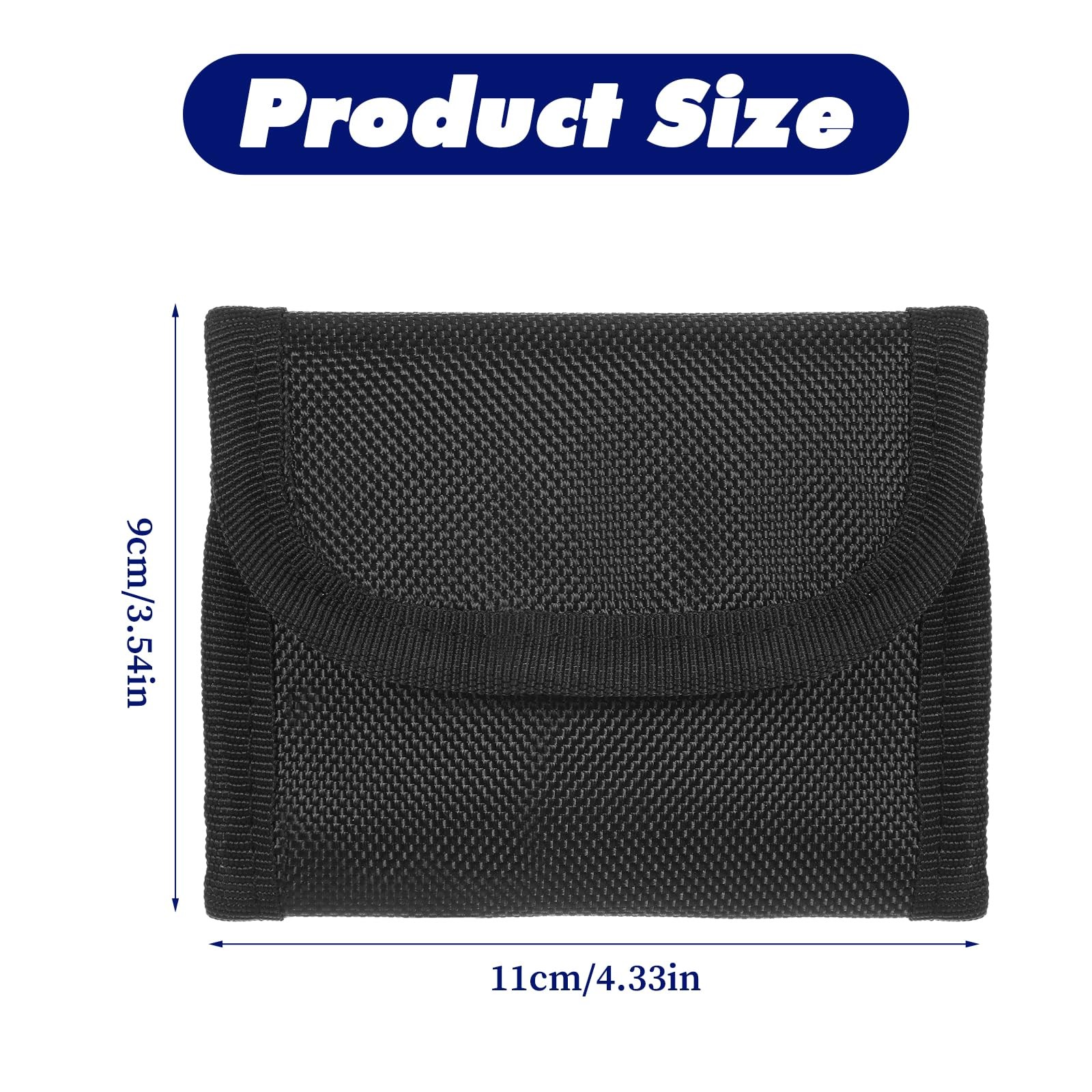 ElevateTech Duty Belt Gloves Pouch Latex Disposable 4.33 × 3.54 ×0.79″, black