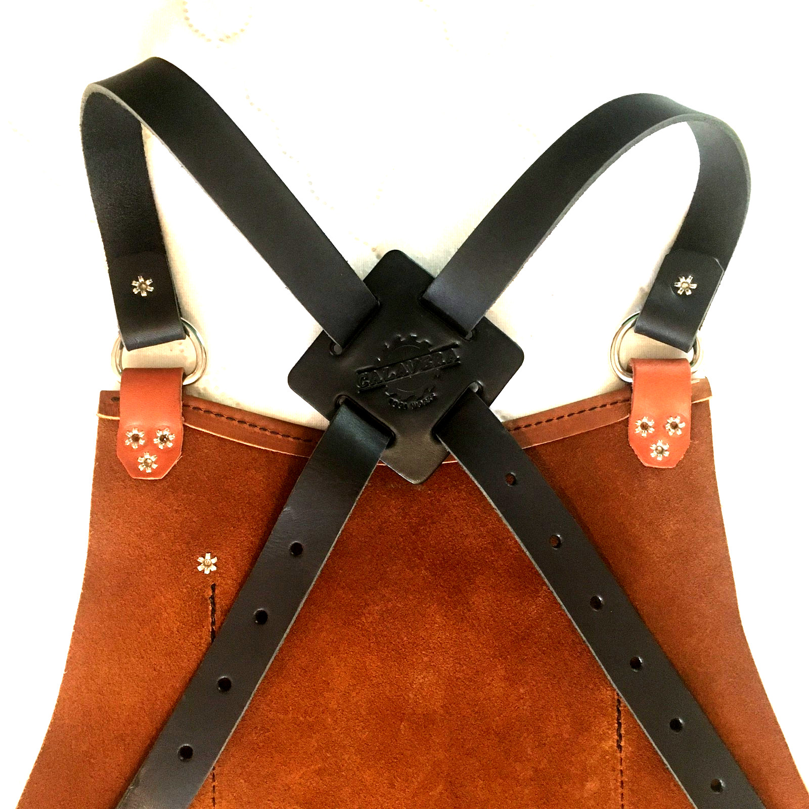 Calavera Tool Works Leather Shop Apron Heavy Duty Tobacco Classic 31″ USA Made