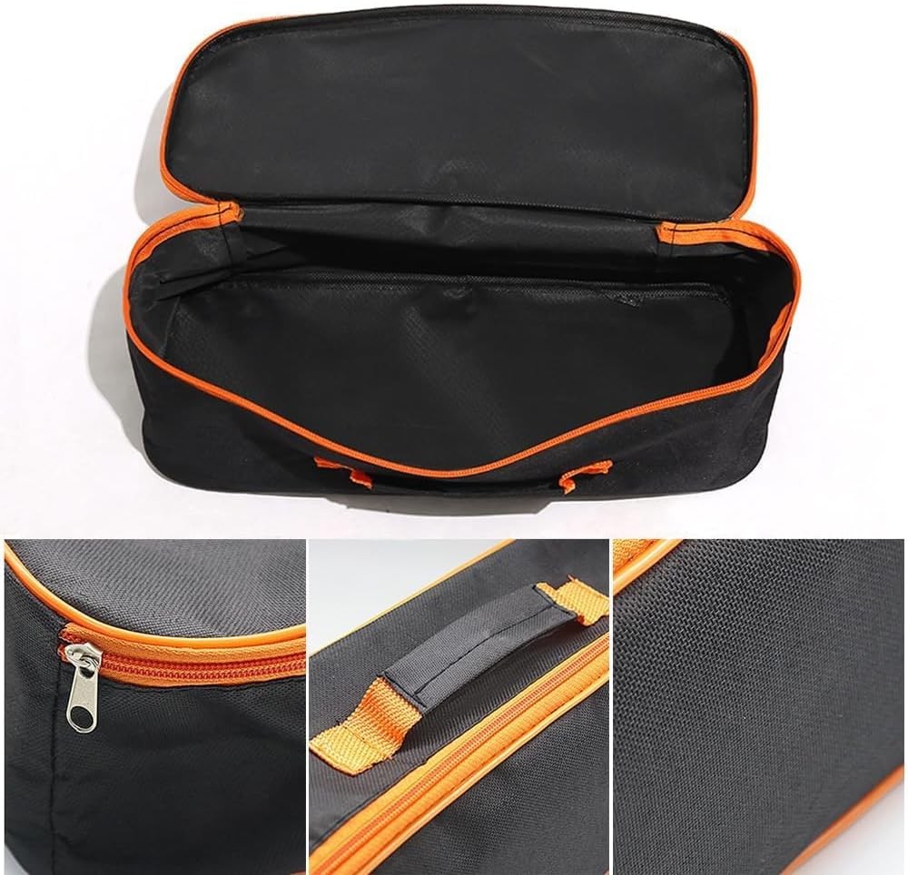 Open Top Tool Tote,Wide Mouth Power & Hand Tools 16 inch-1pcs, Black