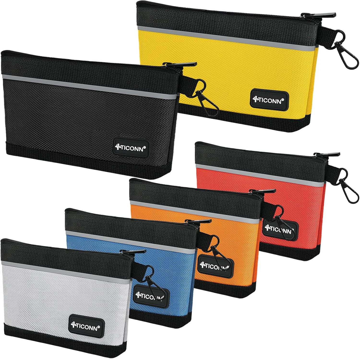 Tool Pouches with Zipper, 1680D Oxford Small Tool Bags, Waterproof Utility Bag Z