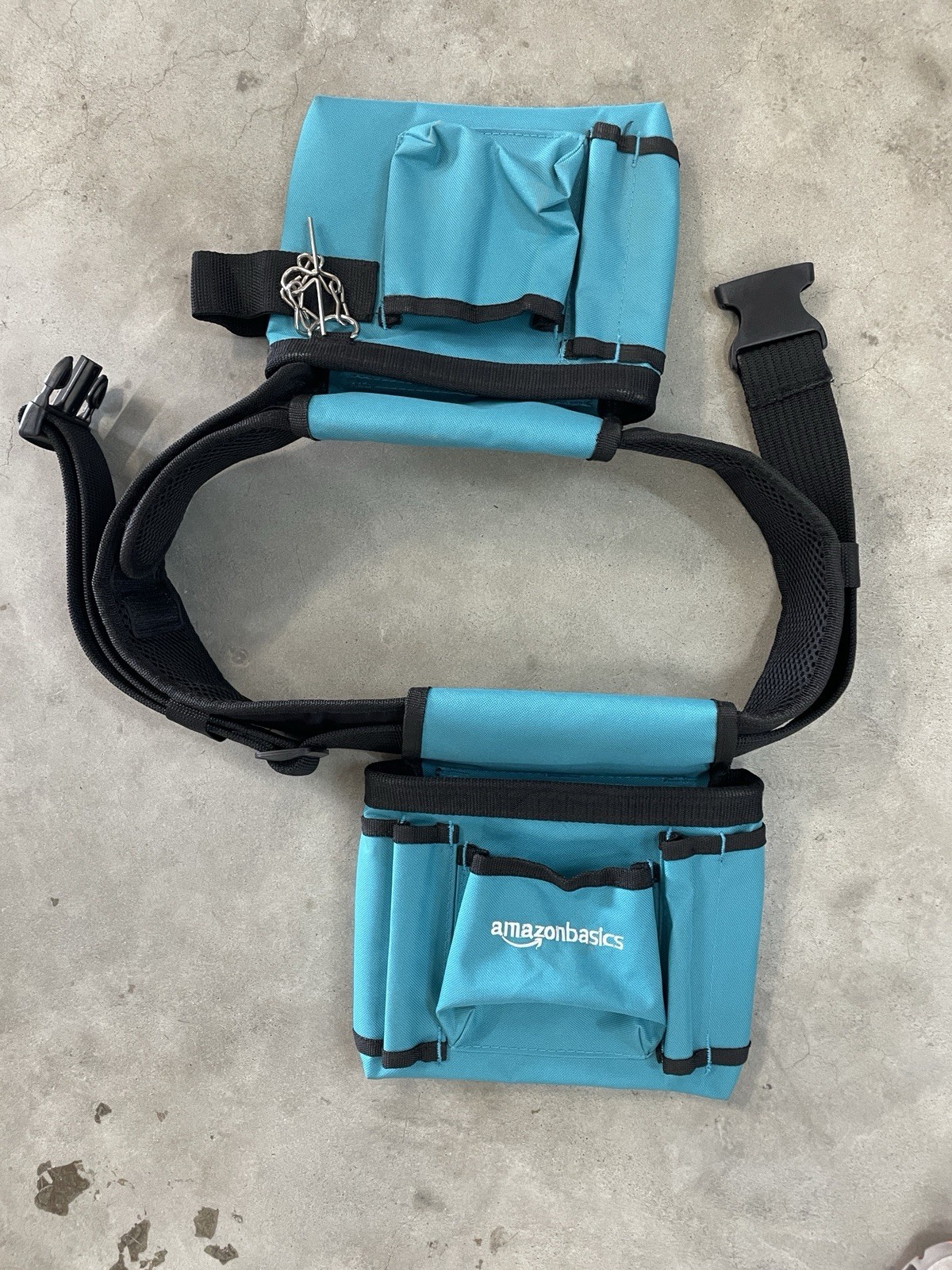 NEW Ladies Amazon Basics Adjustable Tool Belt Toolbelt Aqua