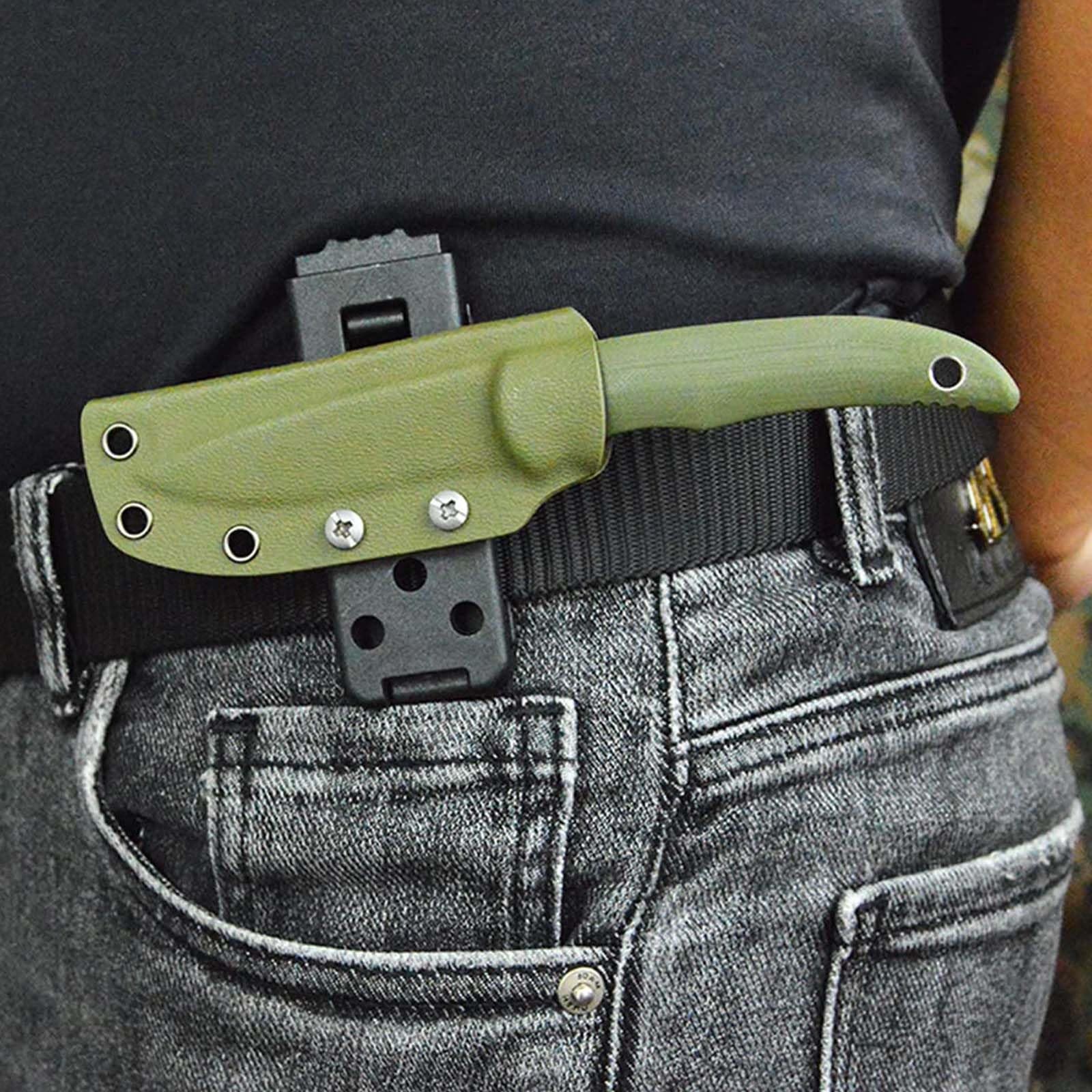 2-Pack Tactical Clip Holster – Universal Kydex Belt Sheath with EDC, Camping …