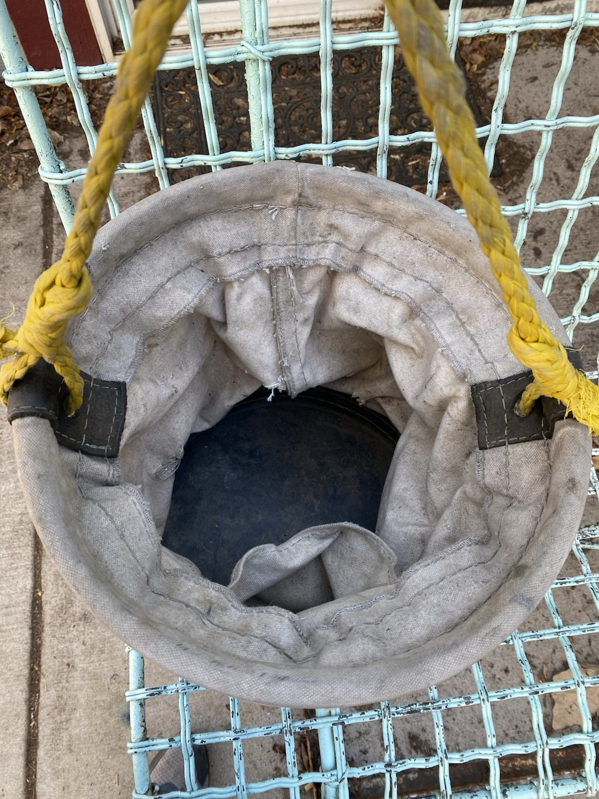 Vintage Estex Lineman Tool Canvas Bag Brass Clip Few Small Holes 80 Lbs