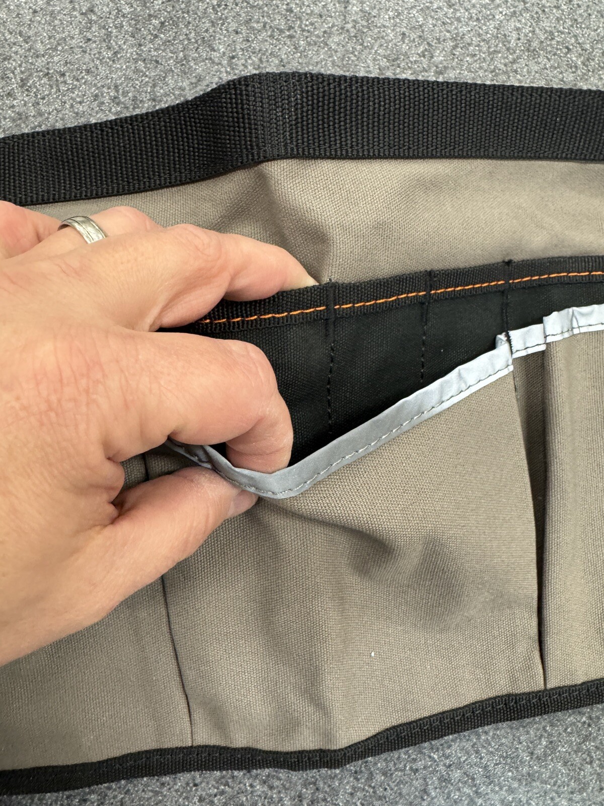 Ergodyne Arsenal 5706 Canvas Waist Tool Apron with 13 Pockets, Gray (d1)