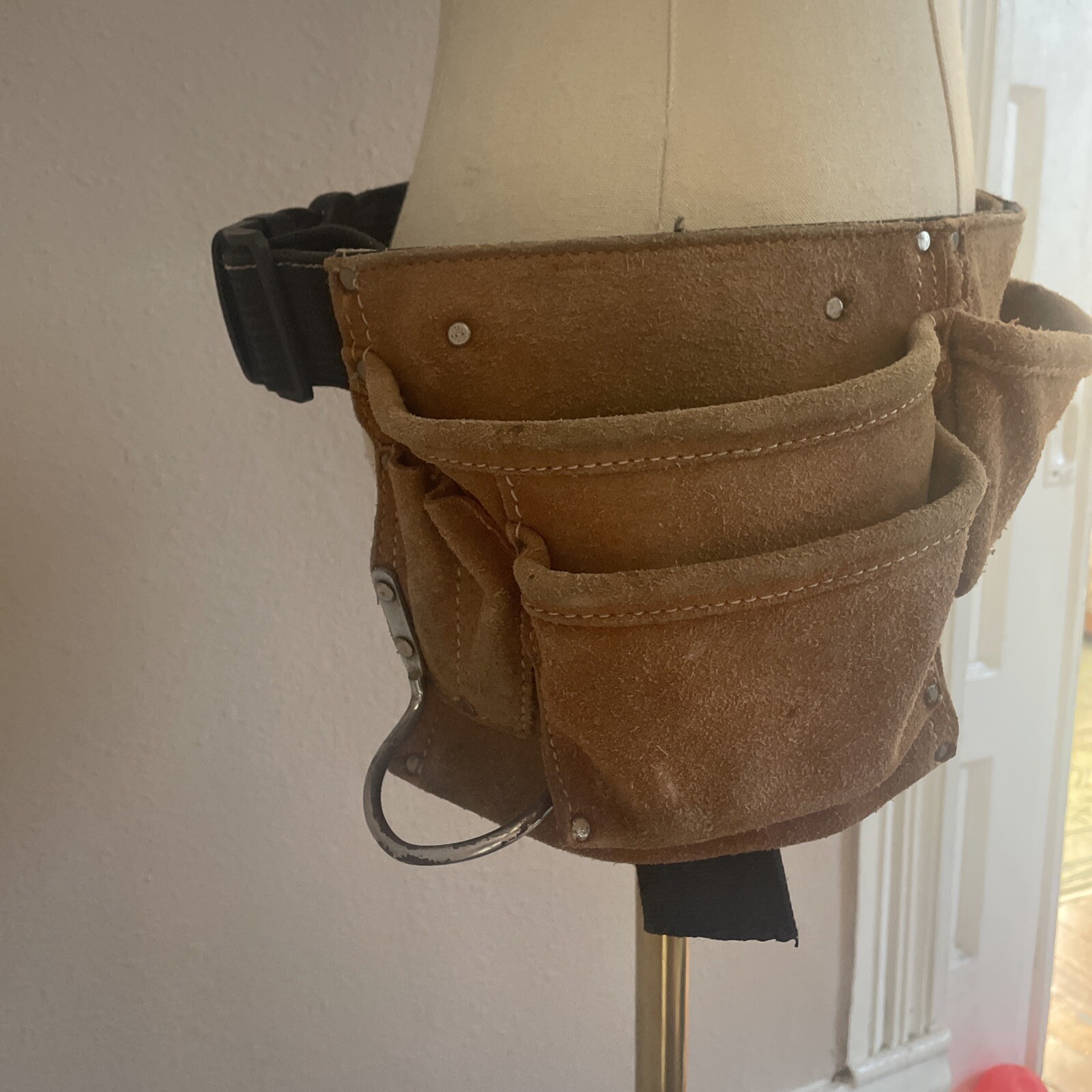 Clc Work Gear I427x Tool Apron, Tool Belt, Tan, Leather, 12 Pockets
