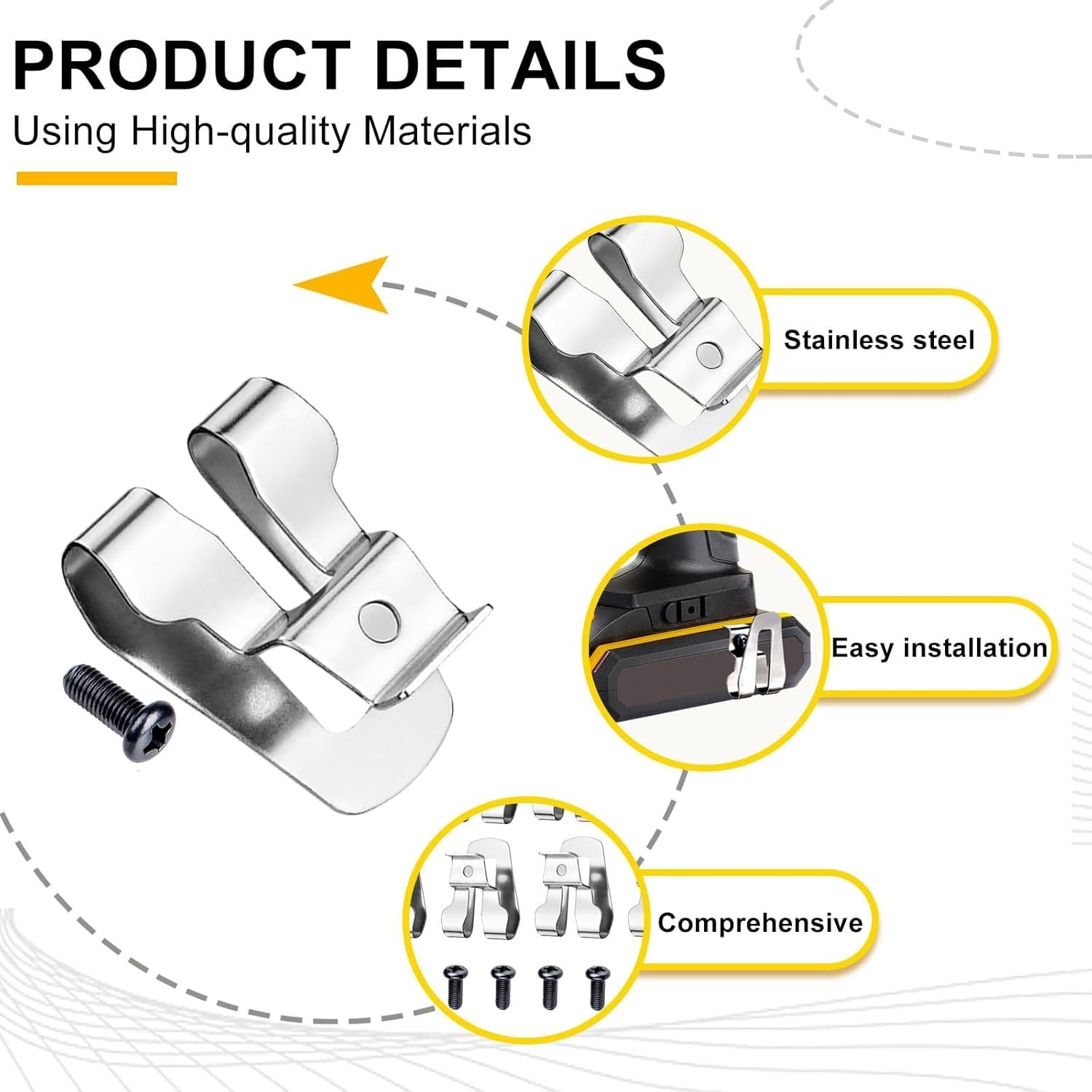 10Pcs Belt Clip Hook Holder&Screws For Ridgid/AEG Impact Driver Drill Tool US