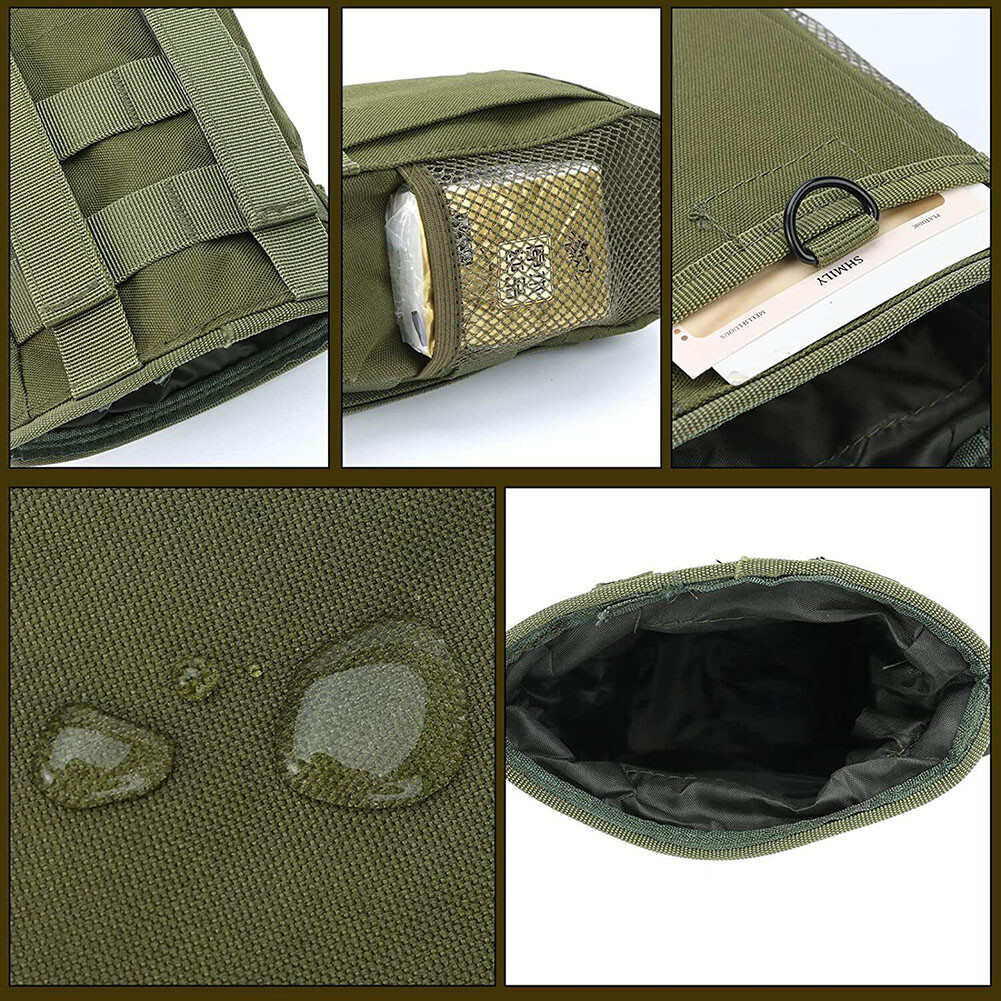 Waist Portable Bag Utility Waist Bag Tactical Molle Drawstring Magazine Dump Bag