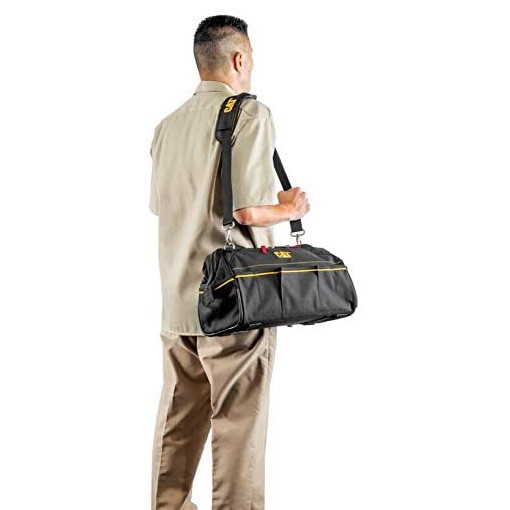 Cat 16 in. Tech Widemouth Tool Bag 14 Pocket Heavy Duty 1680D Polyester-980206N