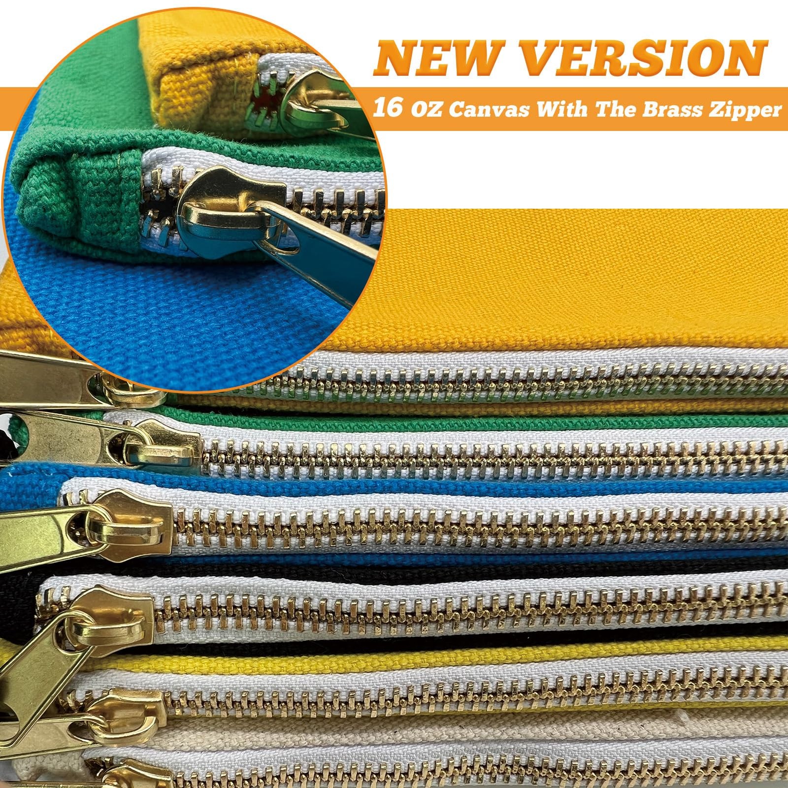 8 Pack Canvas Tool Bag Zipper Pouch – Heavy Duty 16 oz. Canvas Tools Utility …