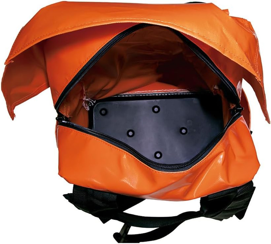 5185ORA USA-Made Lineman Tool Bag Backpack with Padded Straps – Orange