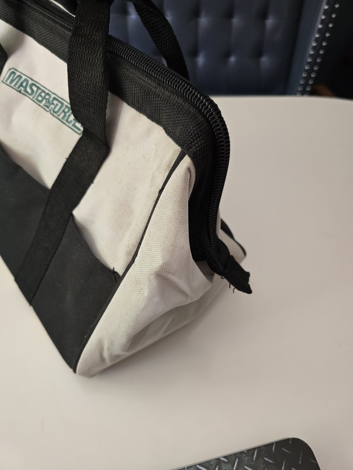 Masterforce 16″ Canvas Black And White Tool Bag & Playing Card Set Father’s Day!