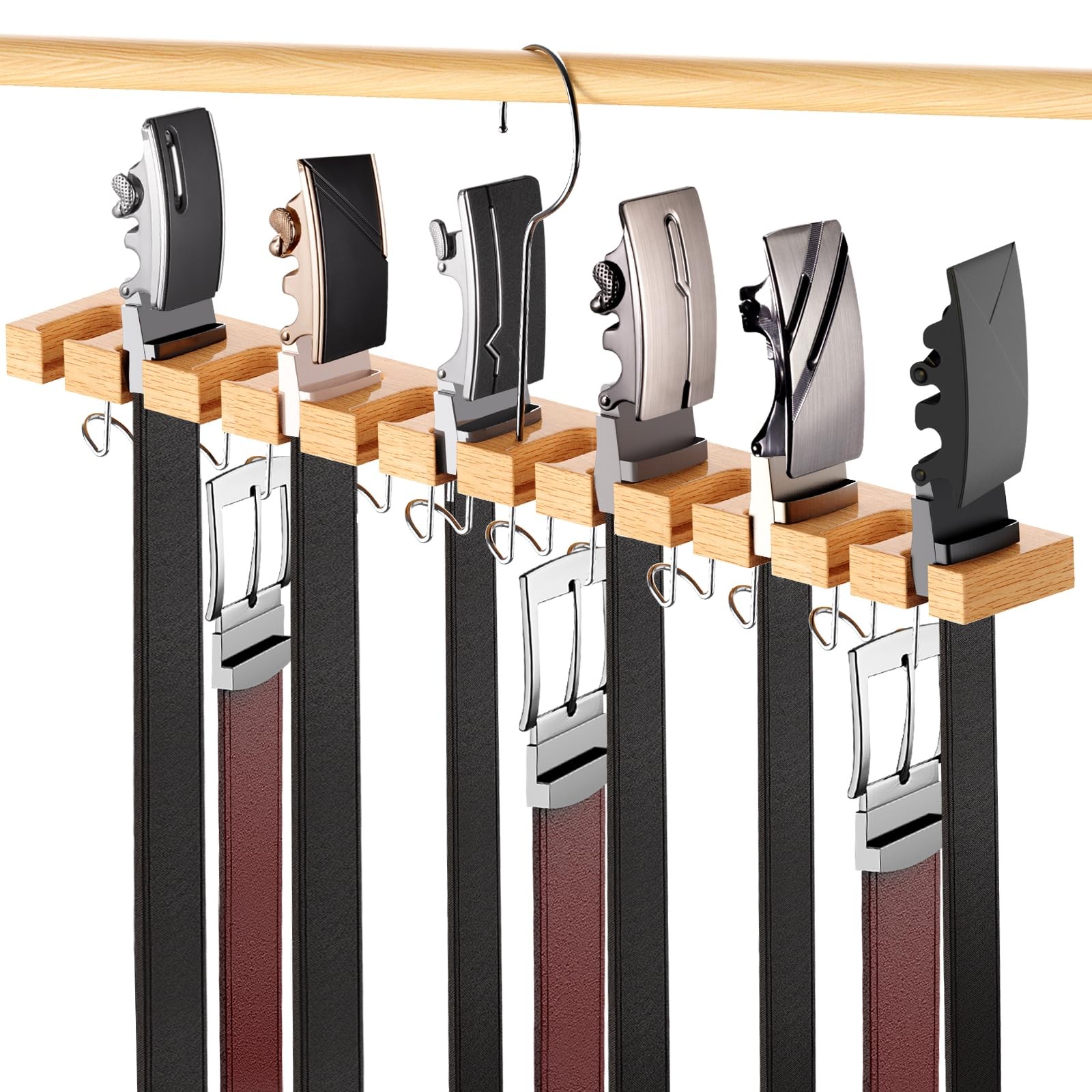 Cuipingoo Belt 2.36 inches H x 15.3 W x 2.16 D, Wood Color