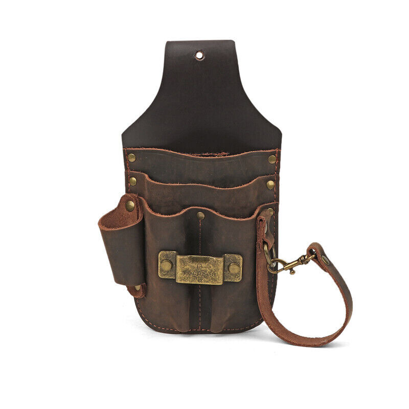 Tourbon Leather 5-in-1 Tool Pouch Electric Tape Thong Holster Belt Holder Case
