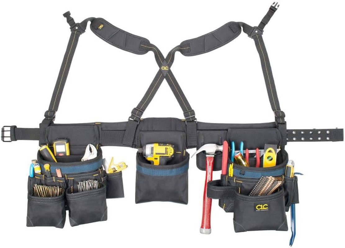 2617 Framing Master Tool Belt, 28-Pocket,Grey