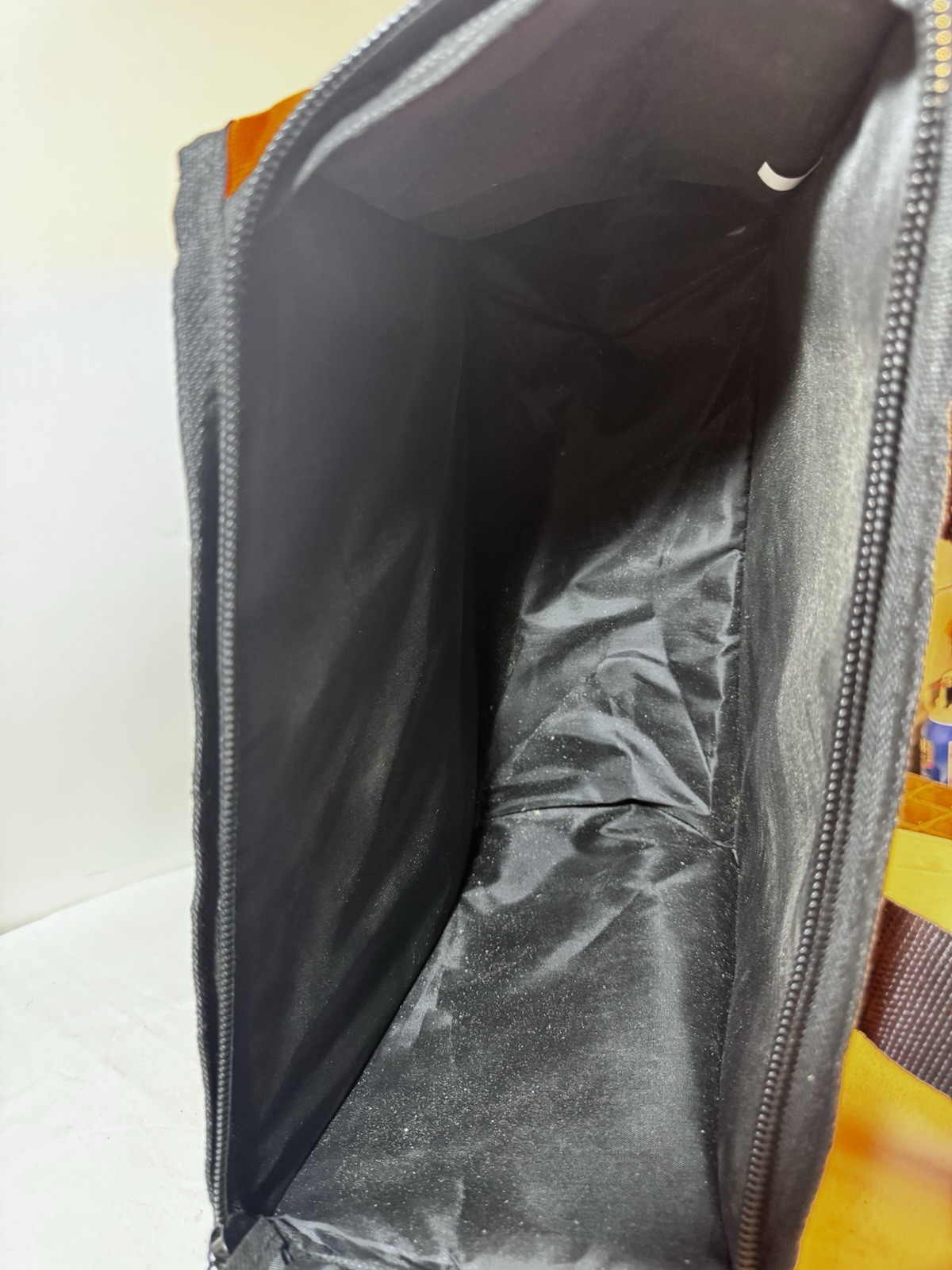 Ridgid Black Orange Large Nylon Canvas Tool Tote Bag 12 x 13 x 5” Zip Top New