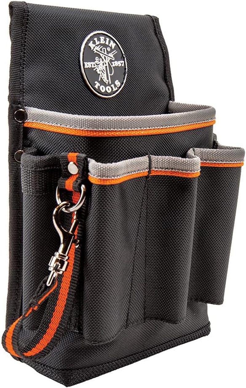 Klein Tools 5242 Tool Pouch, Tradesman Pro Tool Pouch with Electrical Tape Thong