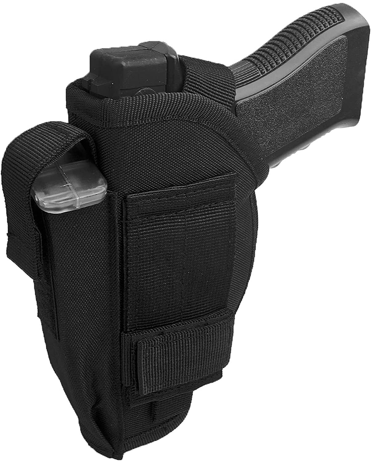 Tactical Belt Gun Holster with Mag Pouch Universal Outside The Waistband Holster