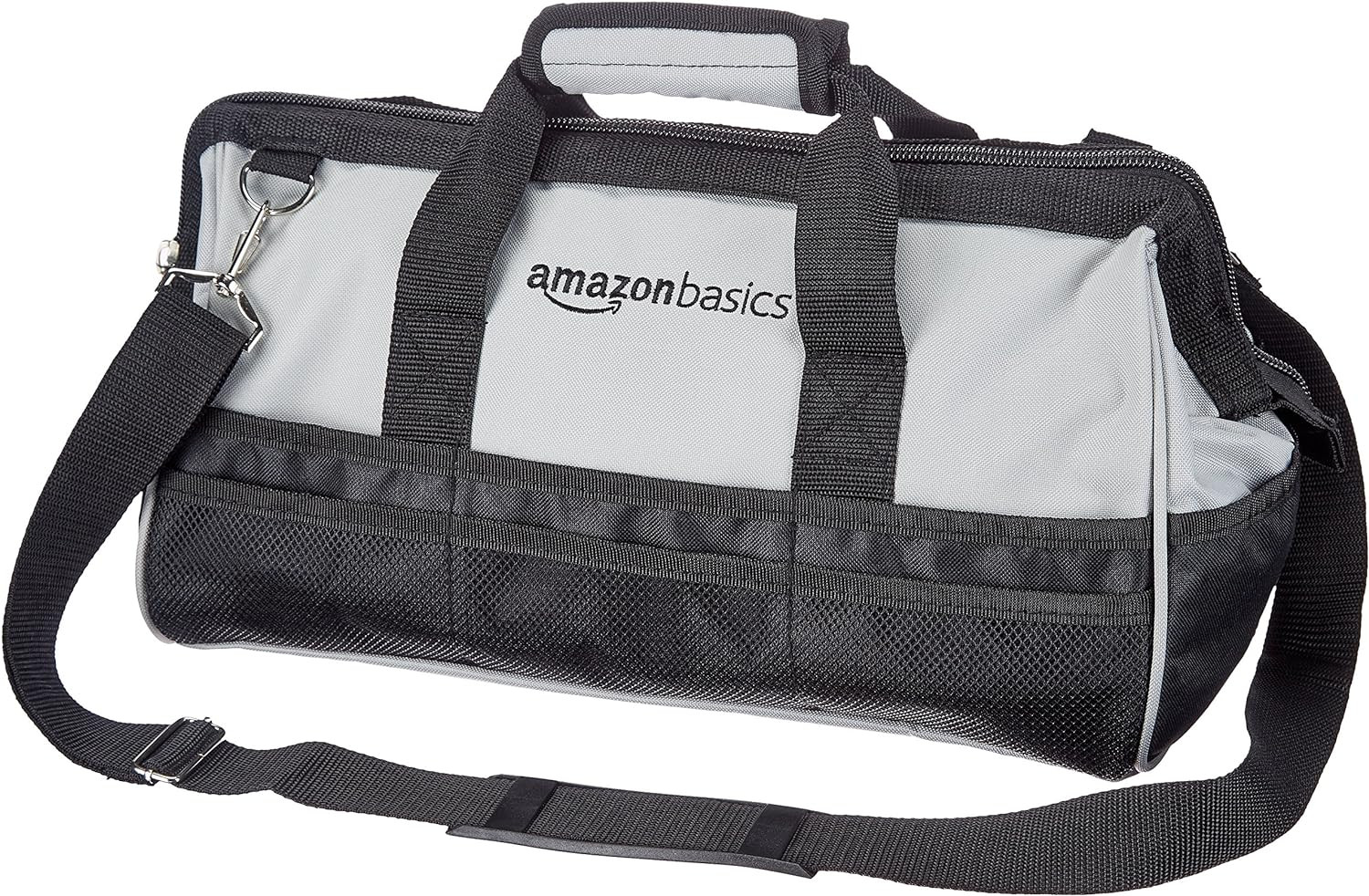 Amazon Basics Durable Wear-Resistant Tool Storage Bag with Adjustable Shoulder S