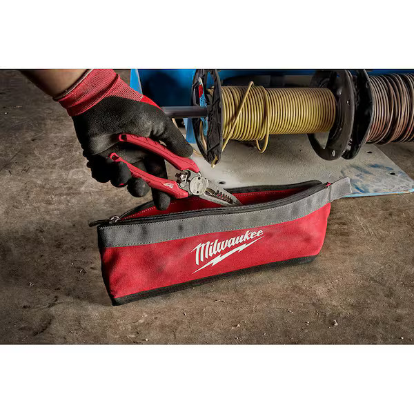 Milwaukee 14 in., 8 in. and 6 in. Multi-Size Zipper Tool Bags in Red (3-Pack)