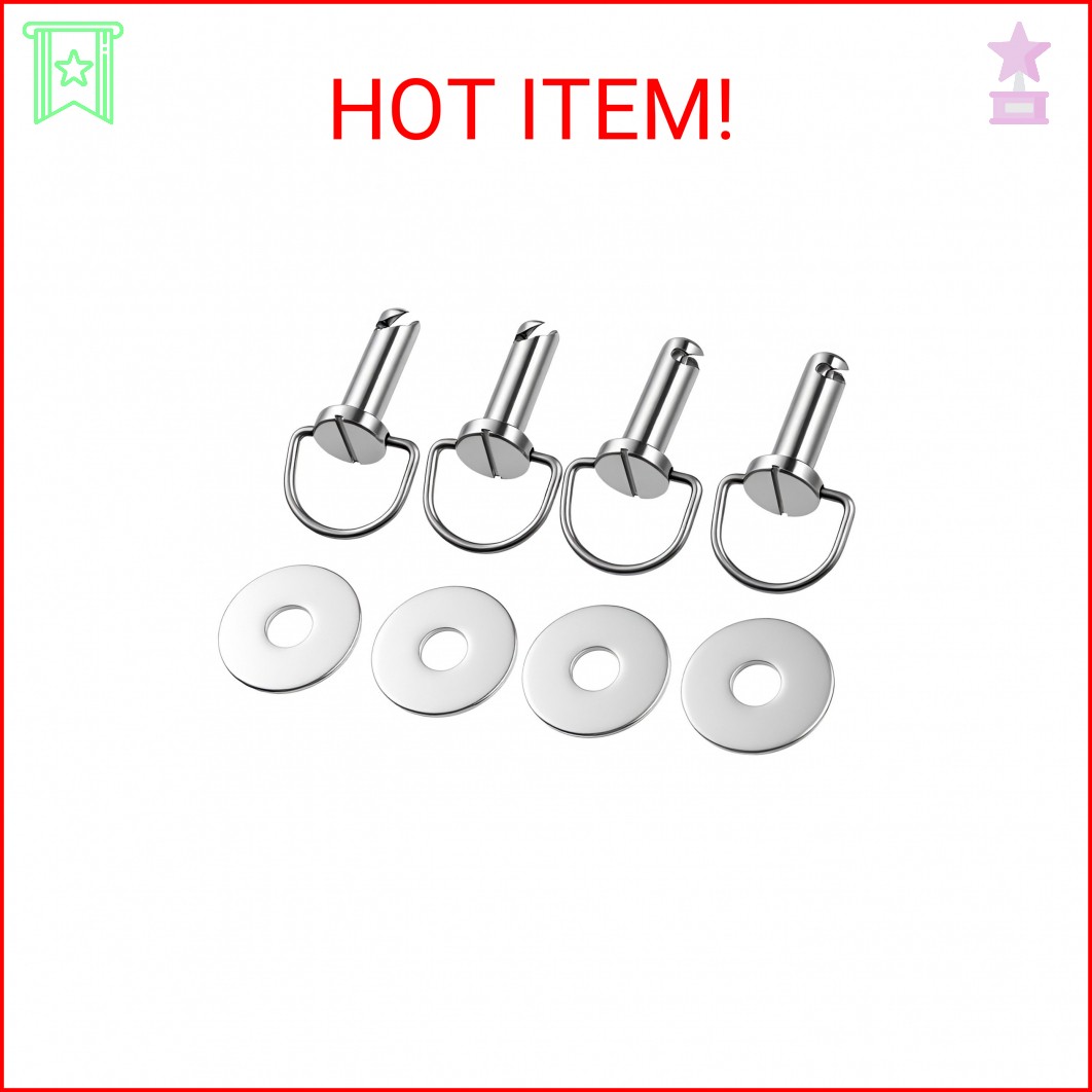 TCMI Harley Saddlebag Mounting Pin Bolts, Motorcycle Saddle Bag Fasteners Pins f