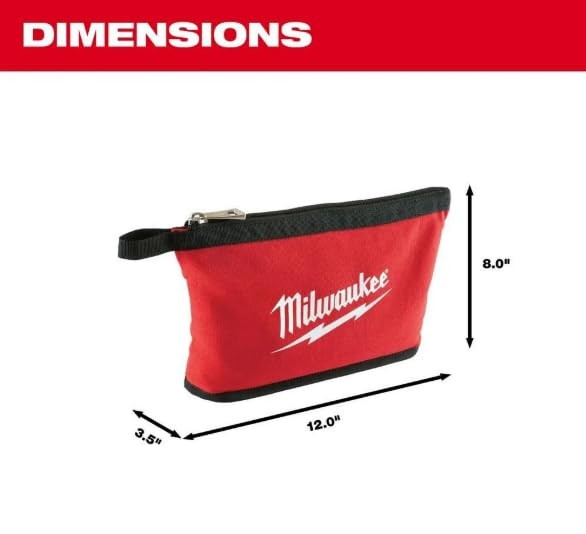 Milwaukee 48-22-8180 Zipper Pouch Red