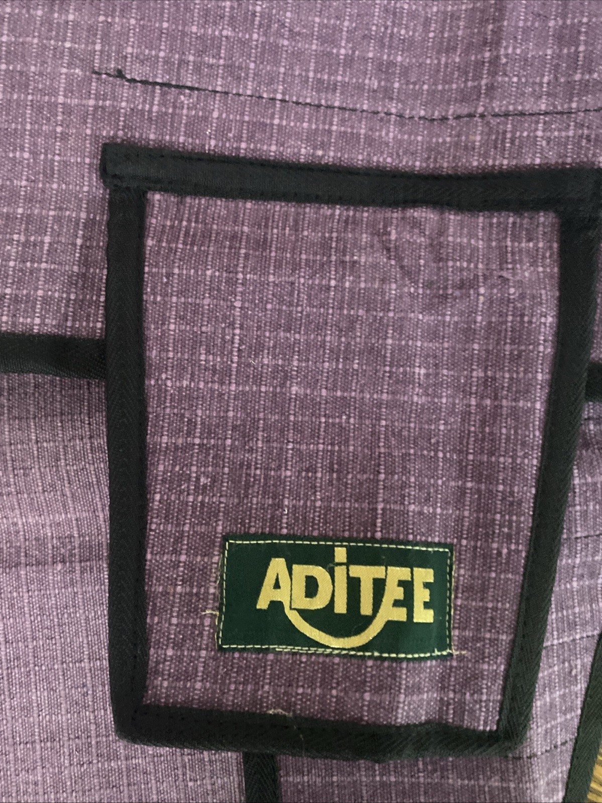 Aditee Wrench Roll Up Pouch, 18 Pockets Hvy Duty Hook And Loop Clasp Purple