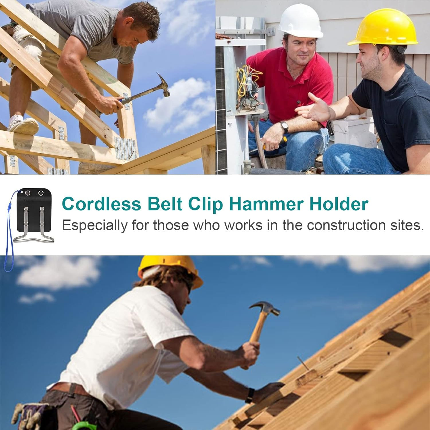 b Hammer Loop for 2″ Belt, Hammer Holder Belt Clip, Hammer Holster Clip on Rock