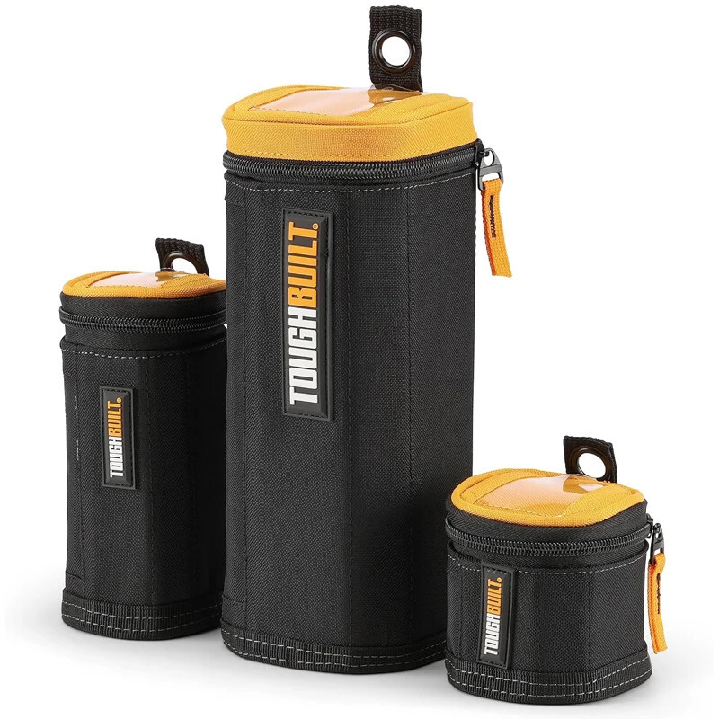 ToughBuilt TB-192-B Tower Softbox Screw Nail Pouch Bag Carpenter Zipper Window