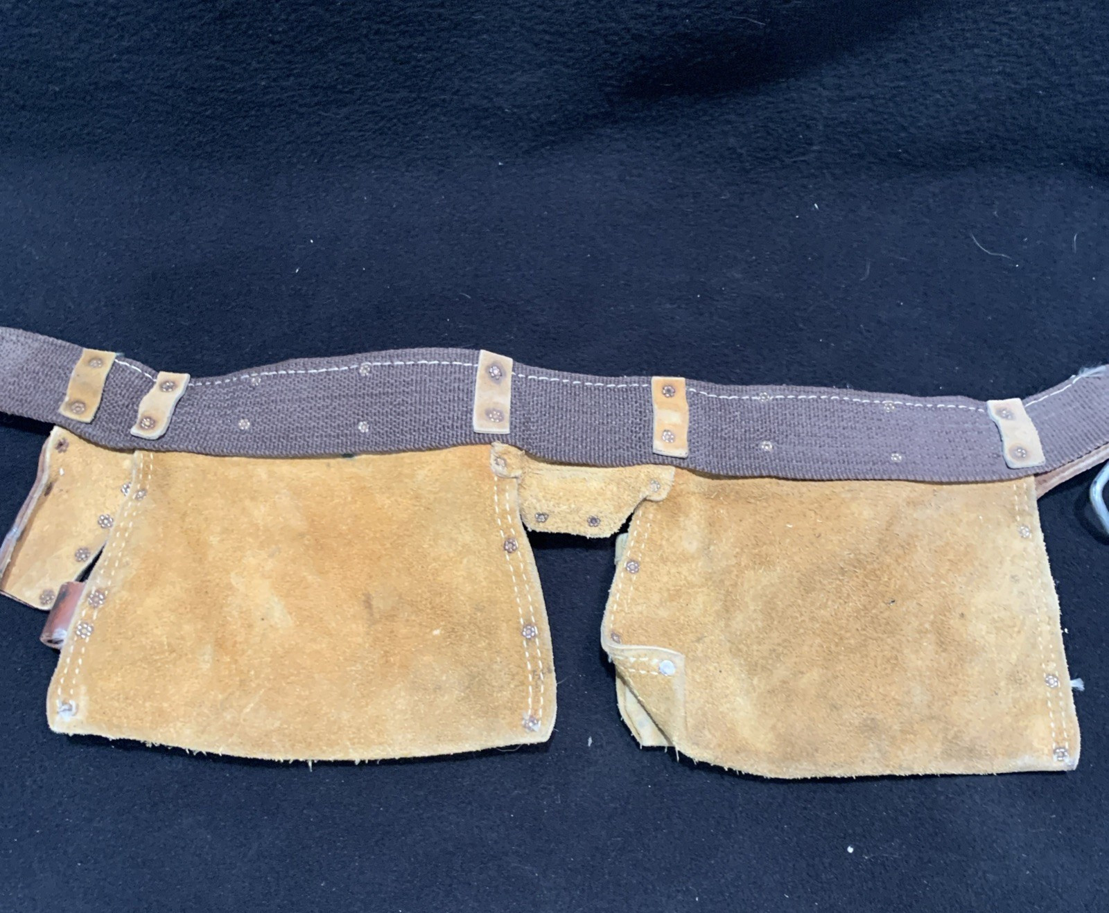 SIERRA Genuine Suede Leather Tool Belt SH-427- Light Tan Leather