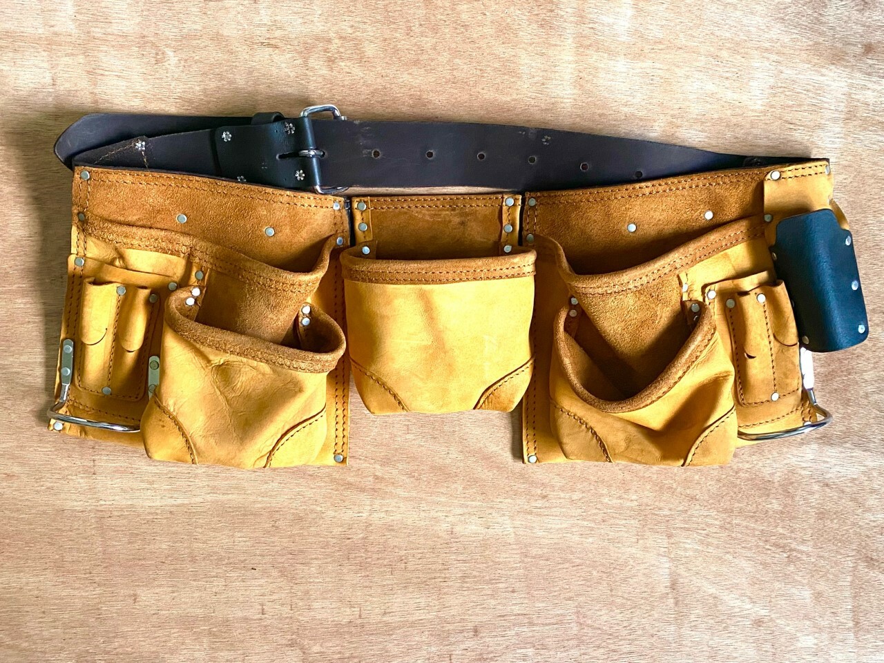 10 – POCKET LEATHER -NUBUCK LEATHER -TOOL BELT CARPENTER