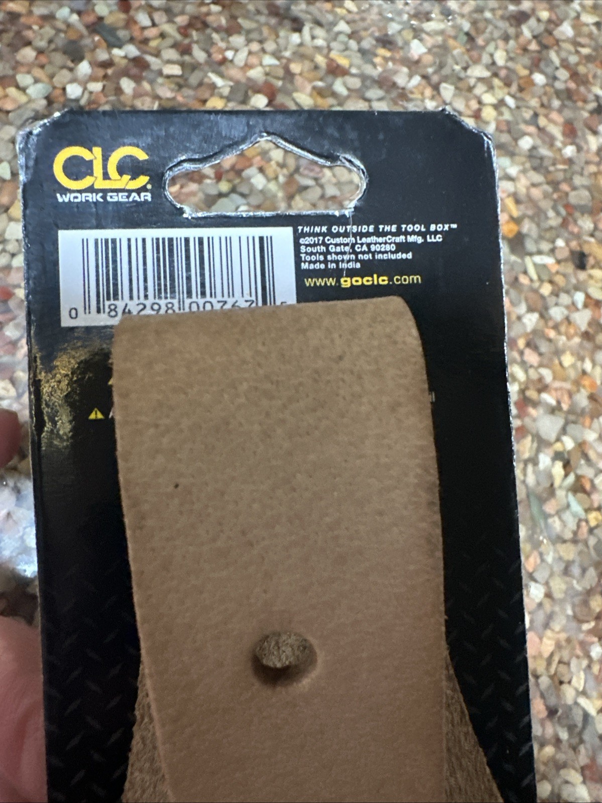 CLC Custom Leathercraft 767 Plier Holder, 2.5 in., Top Grain Leather, Tan NOS