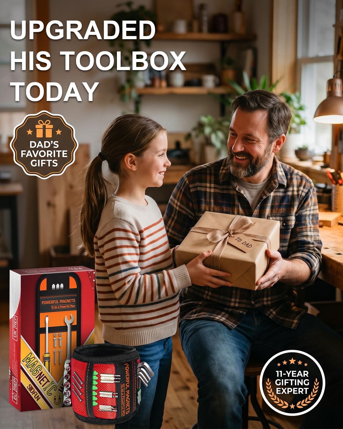 Gifts for Men Dad Stocking Stuffers Adults Cool Gadgets One Size, Red