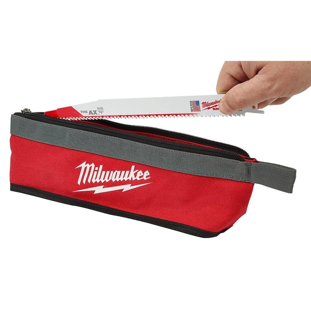 14 In., 8 In. and 6 In. Multi-Size Zipper Tool Bags in Red (3-Pack)