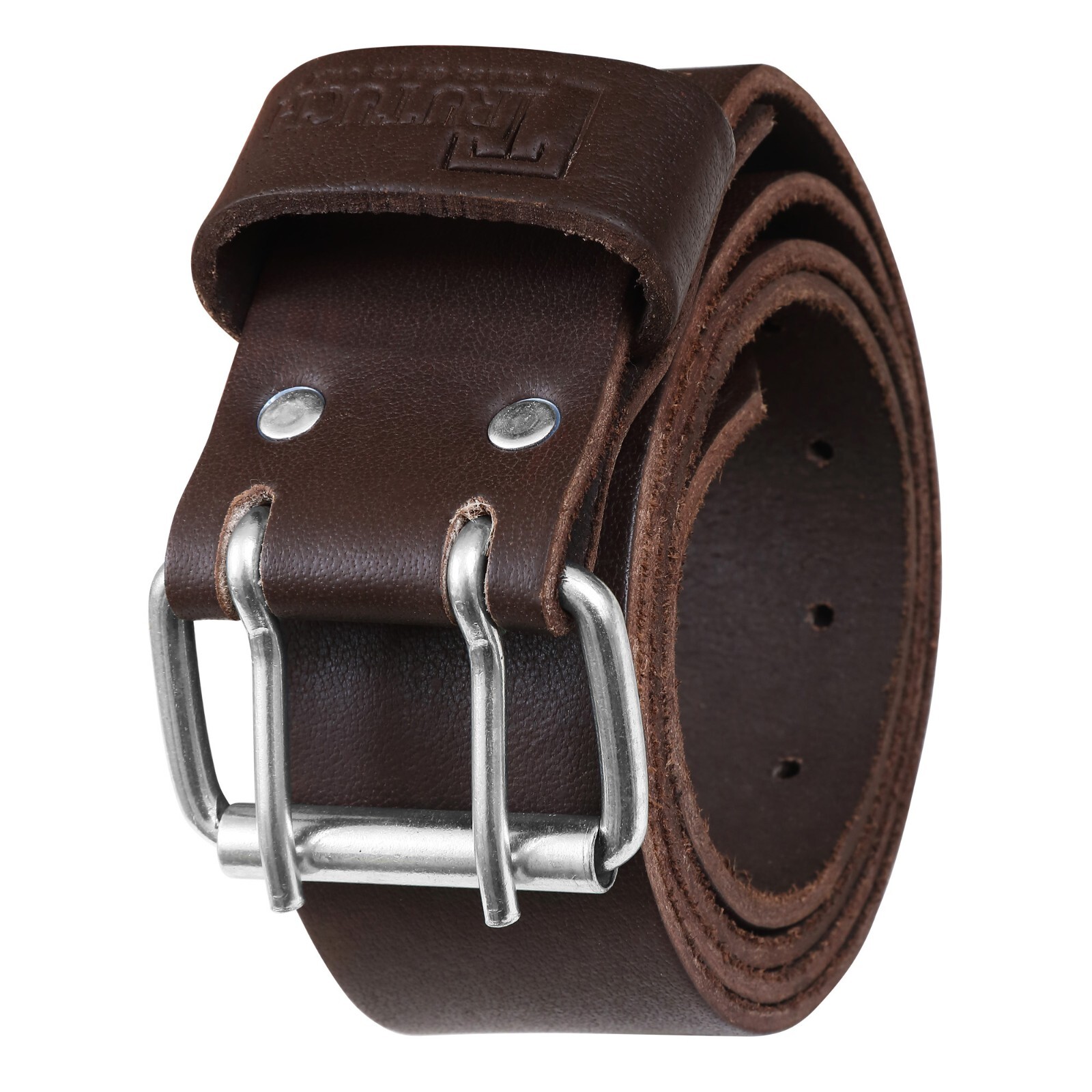 TRUTUCH Leather Work Belt | Chocolate Leather 2-Inch Work Belt | Tool Bag Belts