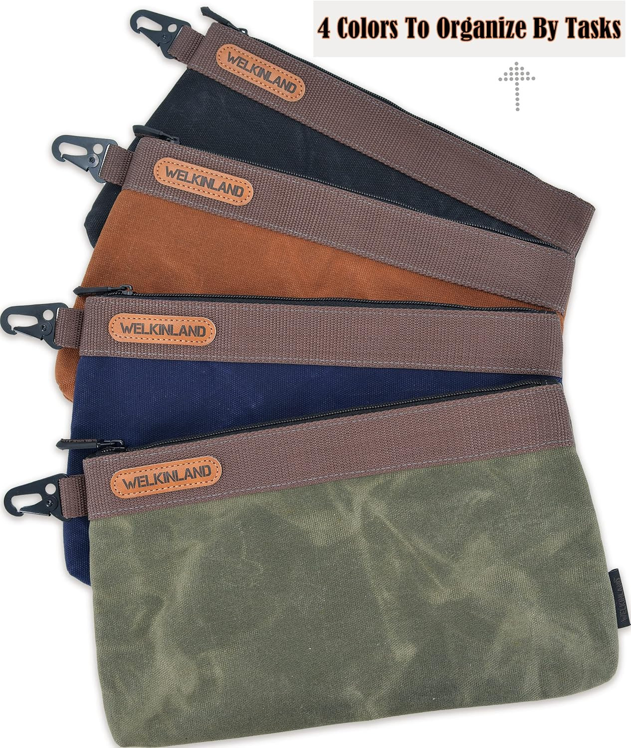 Durable Waxed Canvas Tool Roll with Pouches for Ultimate Organization