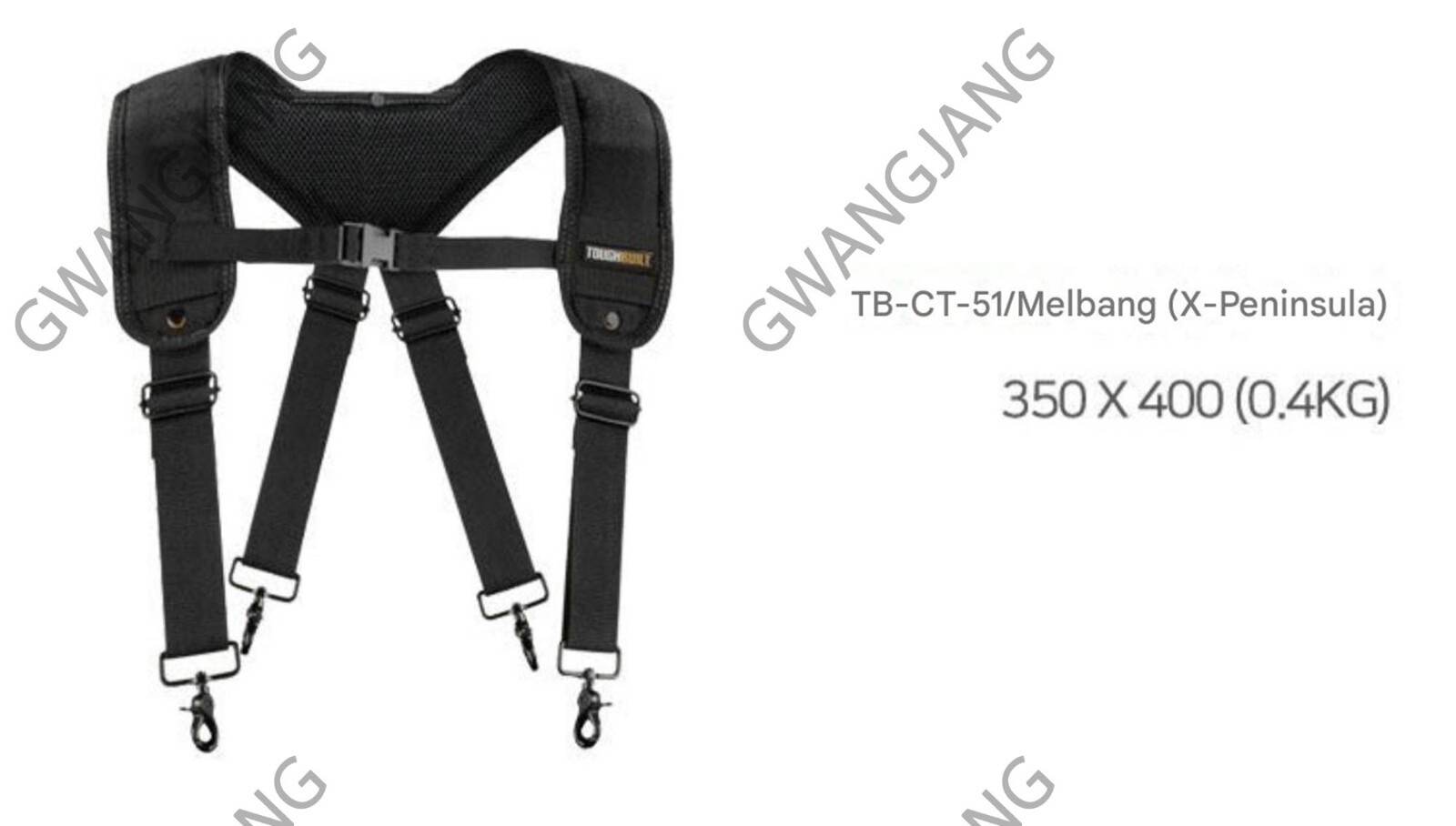 Full Set TOUGHBUILT TB-CT-101-5P Tool Belt DIY Easy Hand Work Famous Durable