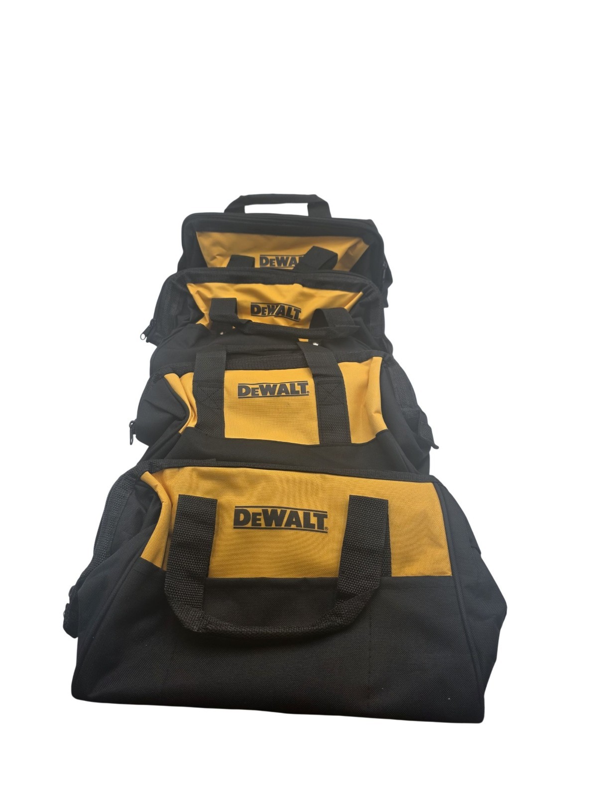 DEWALT N037466 13″ Heavy Duty Tool Bags Set of 4 Ballistic Nylon Zipper New