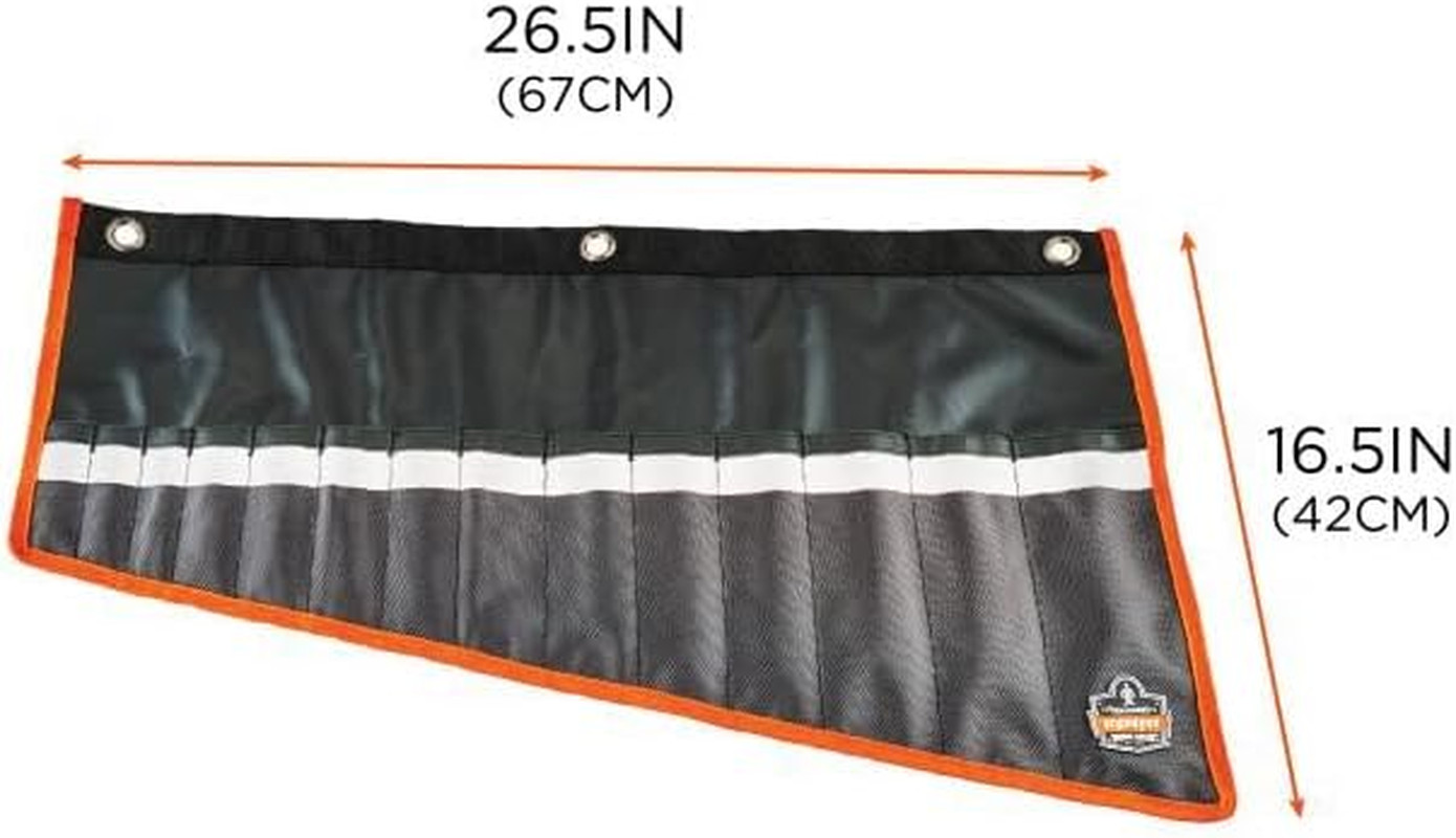 Arsenal 5873 14-Pocket Wrench Roll-Up Pouch for Short & Tall Tools