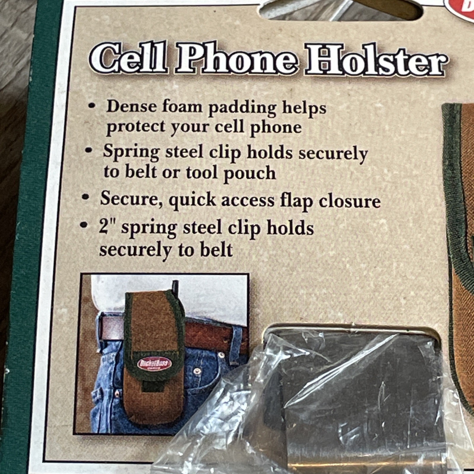 Bucketboss Cell Phone Holster Clips To Belt Or Tool Pouch New 2000