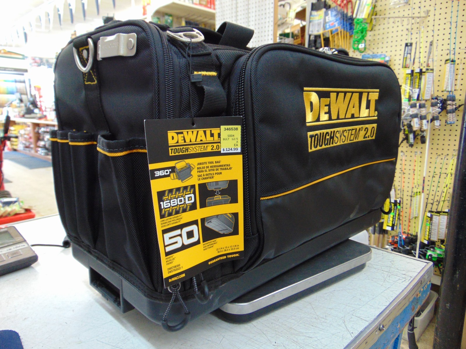 DeWALT TOUGHSYSTEM 2.0 Durable 1680D Jobsite Tool Bag w/50 Pockets (DWST08350)